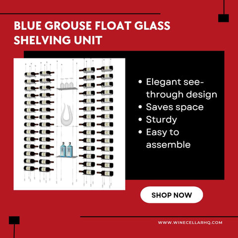 Blue Grouse Float Glass Shelving Unit