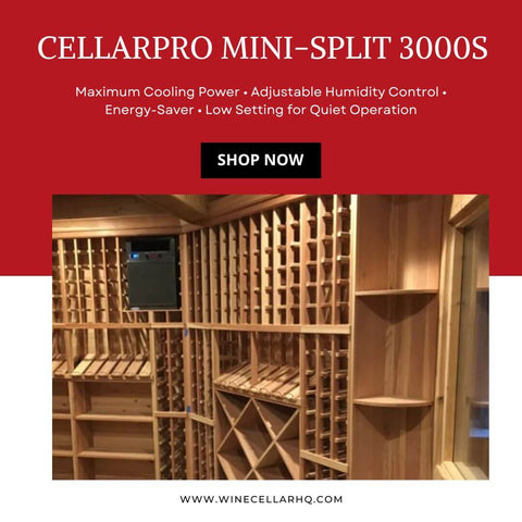 CellarPro Mini-Split 3000S Split System Cooling Unit