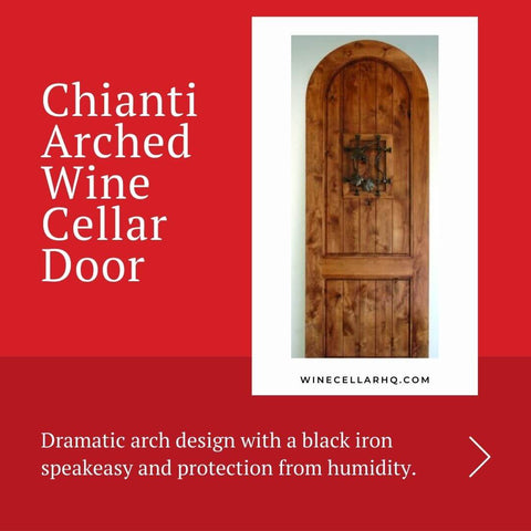 Chianti Arched Top Wine Cellar Door
