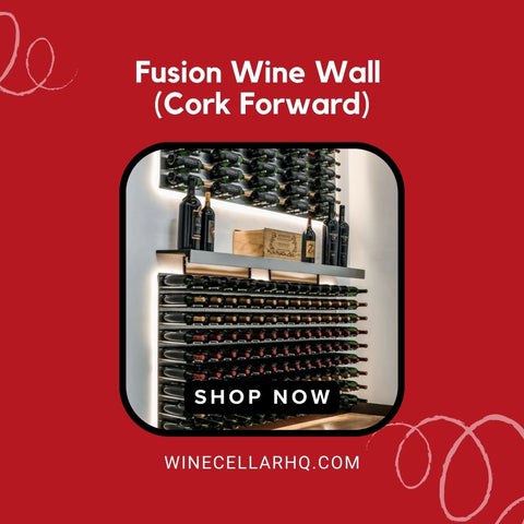 Fusion Wine Wall (Cork Forward) - White Acrylic (4 Foot)