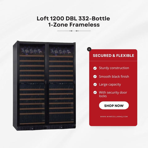 Loft 1200 DBL 332-Bottle 1-Zone Frameless