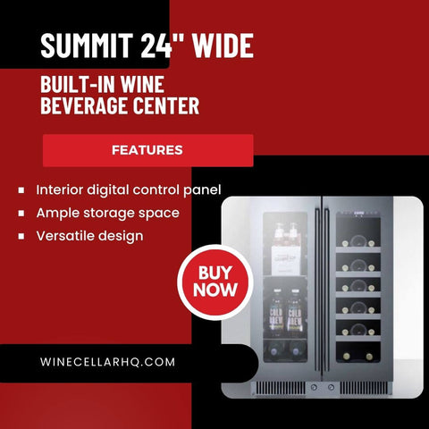 Summit 24 Wide Built-In Wine Beverage Center