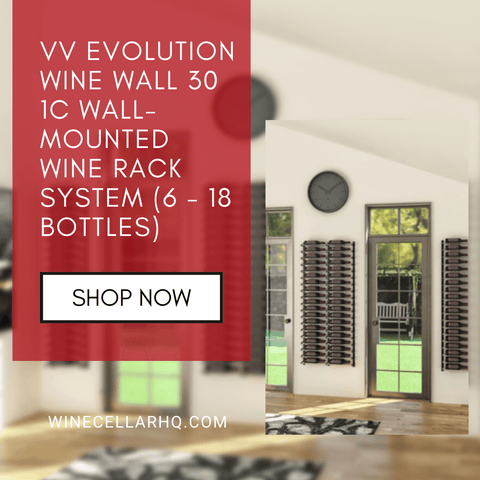 VintageView Evolution Wine Wall 30 1C Wall-Mounted Wine Rack System (6 to 18 Bottles)