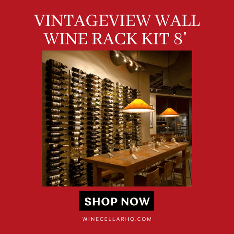 VintageView Wall Wine Rack Kit 8