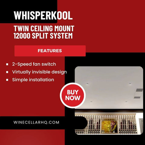 Whisperkool Twin Ceiling Mount 12000 Split System