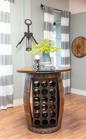 wine barrel cabinet