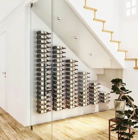 under the stairs wine rack