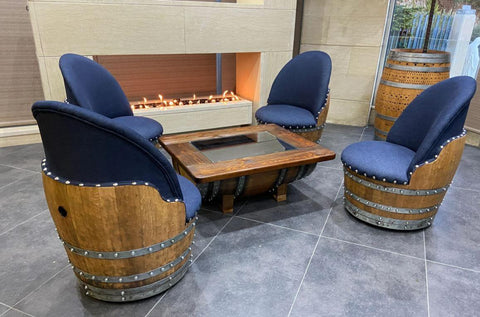 wine barrel furniture