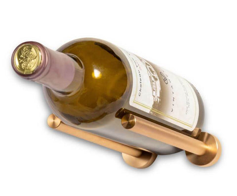 vintageview vino rails 1-bottle wall-mounted metal wine rack peg