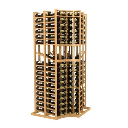 tru radius curved wine rack double deep