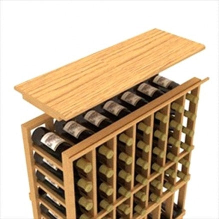 Top shelves for modular wine racks