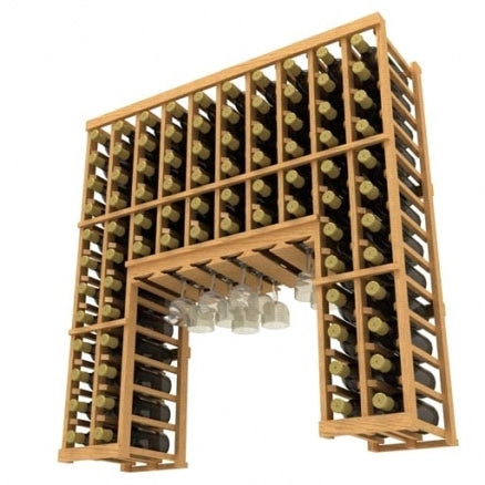 Wine rack Niche with Stemware Stroage