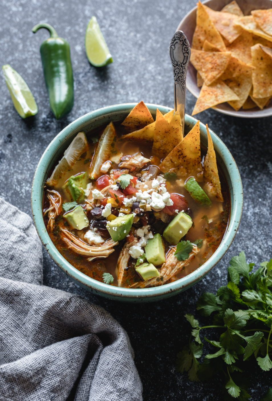 Slow Cooker Chicken Tortilla Soup Recipe - Budget Bytes