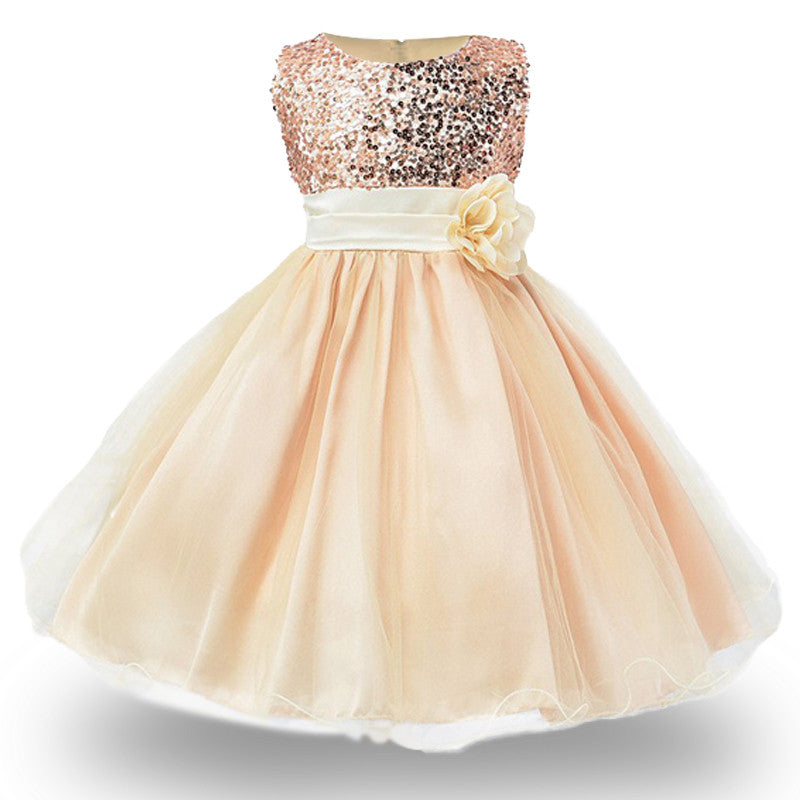 sequin top tulle bottom dress