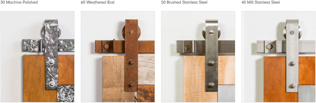 Leatherneck Barn Door Hardware Finish Options 3