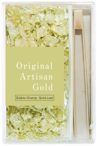 edible champagne gold leaf flakes - original artisan gold