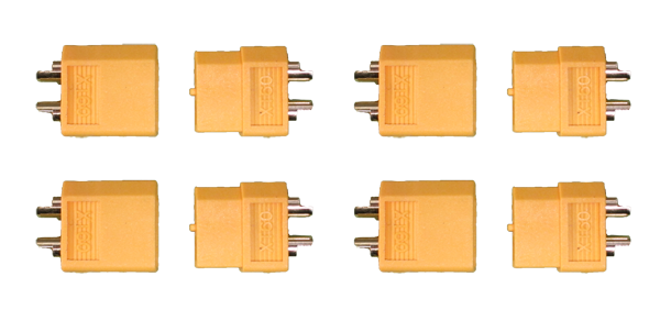 Panel Mount Female XT60 Connectors (2 count)