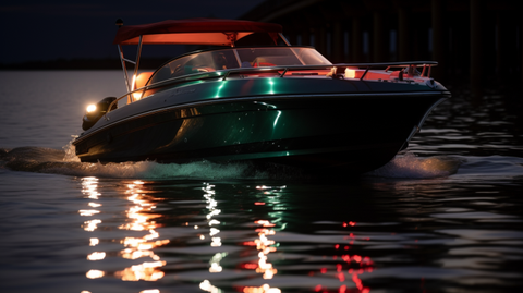 A Powerboat Operating at Night: Which Lights Must Be Shown?