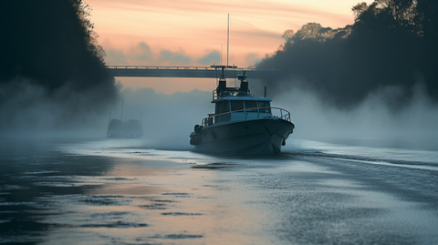 powerboat underway fog sound signal