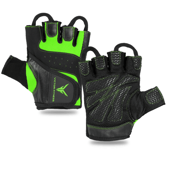 Series-6 Fingerless Leather Women's Weightlifting Gloves with Full Pal –  Victor Fitness