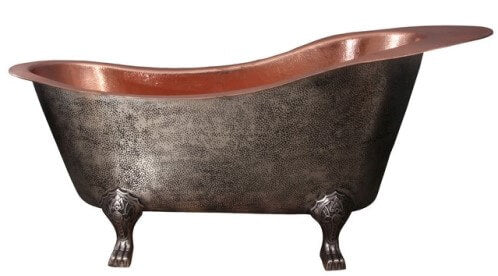 Boho Bathtub Ideas - Barclay Naples 73” Copper Slipper Tub