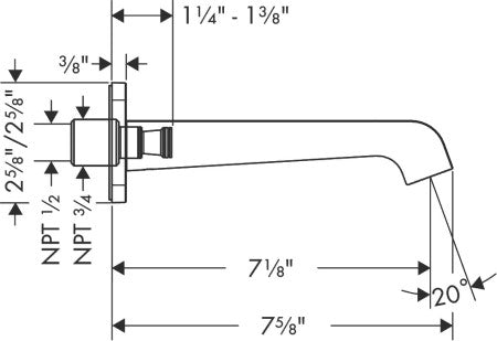 Faucets for Freestanding Tubs - Technical