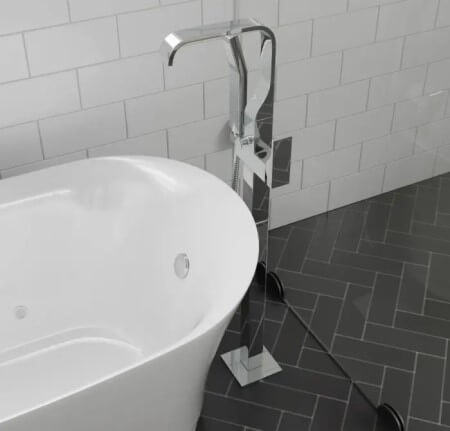 Freestanding Tub Faucet Placement - alfi