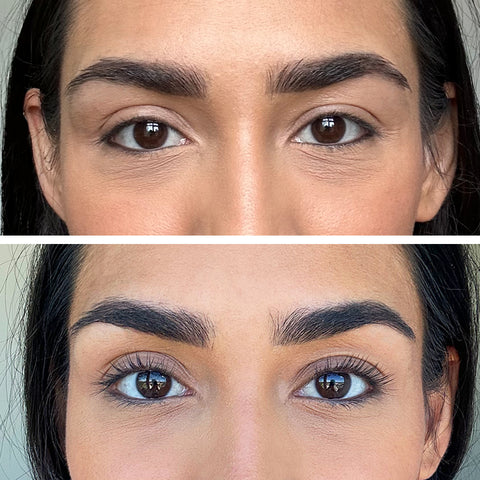 lash growth serum before and after
