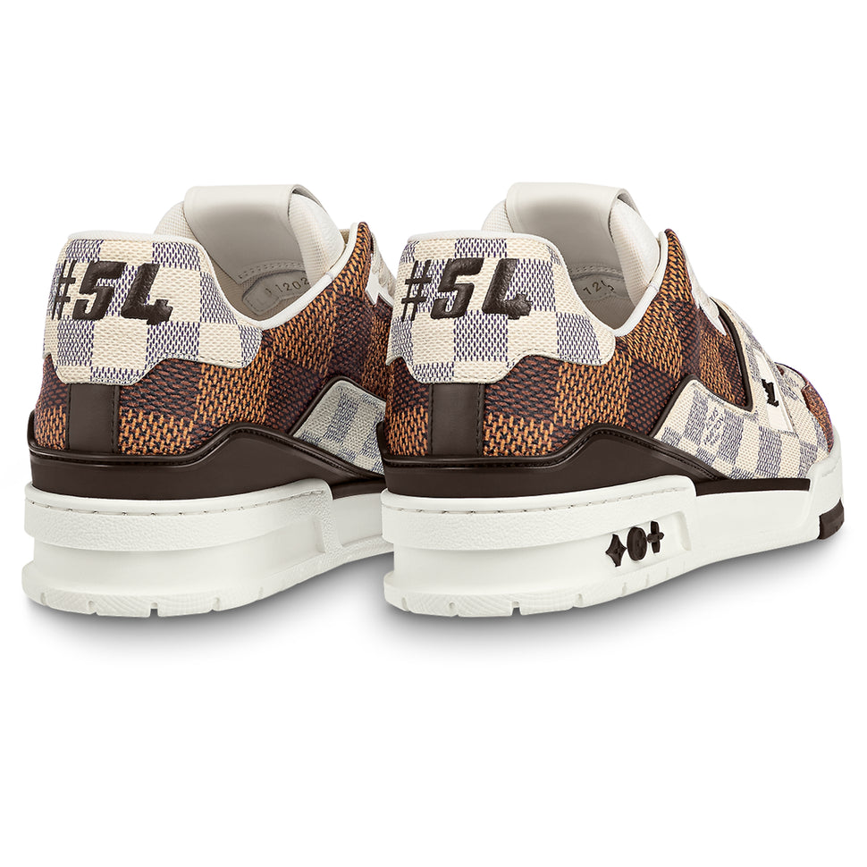 Louis Vuitton, Shoes, Louis Vuitton Mens Lv Ollie Sneakers Limited  Edition Distorted Damier And Leath