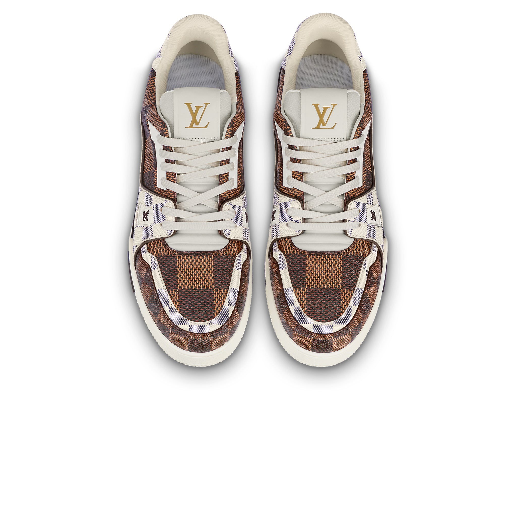 LOUIS VUITTON MONOGRAM LOW TOPS SNEAKERS SHOES LV 8.5 FITS 9.5