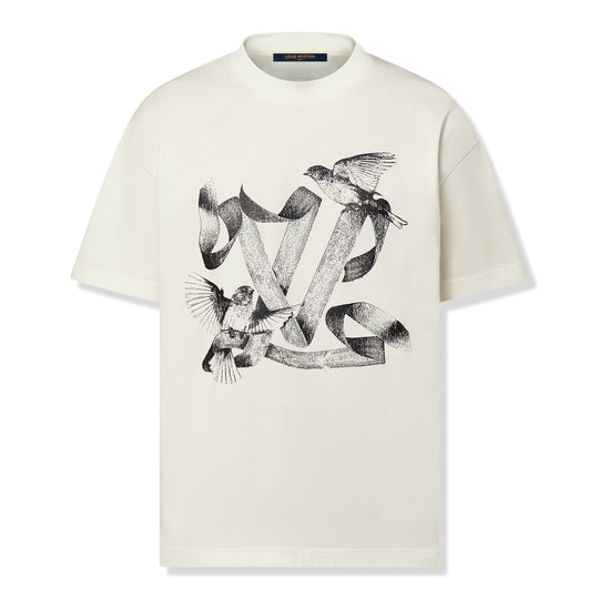 Louis Vuitton LV Spread Embroidery T-Shirt Milk White/Green Men's - SS22 -  US