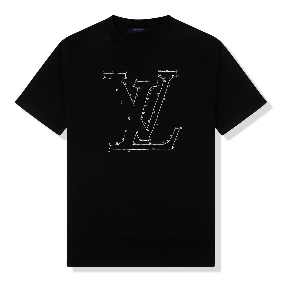 Louis Vuitton Black LV Stitch Cotton Short Sleeve T-Shirt XS Louis Vuitton