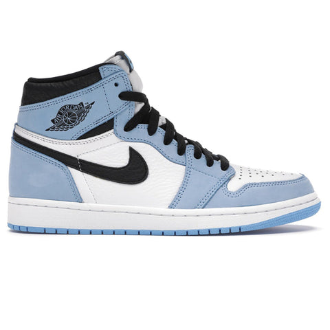 black and blue air jordan ones