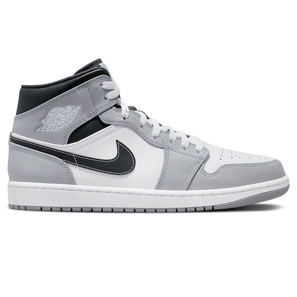 air jordan mid 1 grey and black