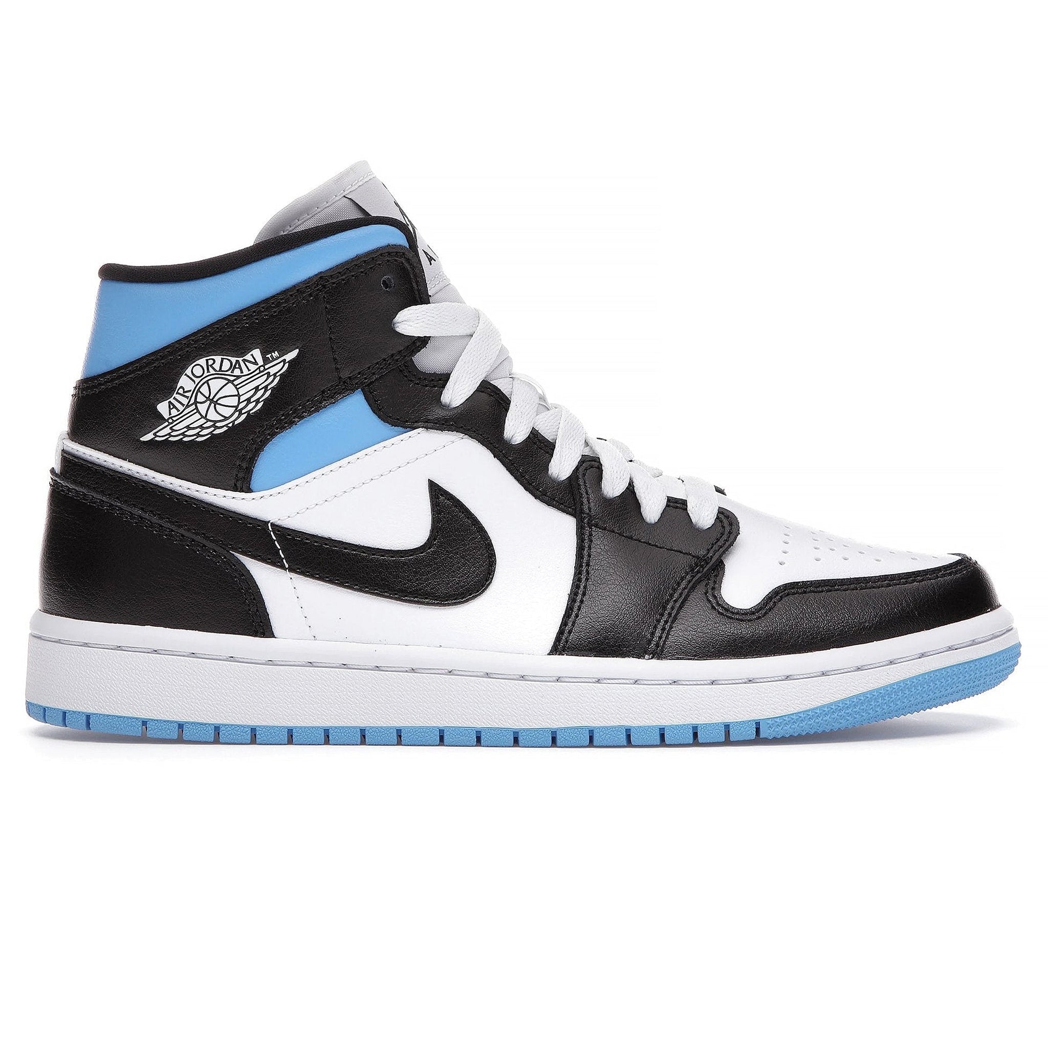 black white blue jordans