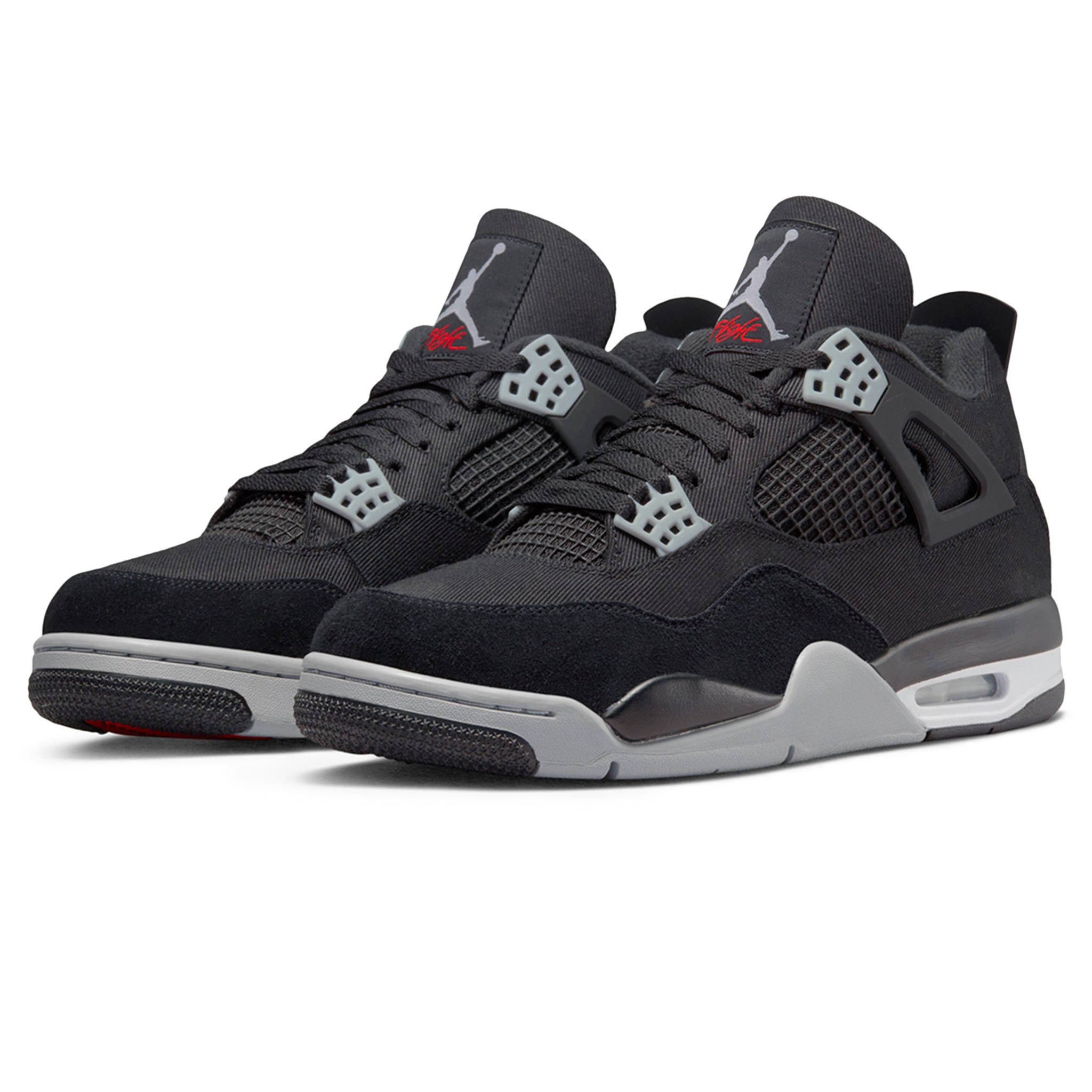 Air Jordan 4 Retro OFF WHITE Jordan 4s Collection Crepslocker   Air Jordan 4 Retro SE Black Canvas Front Side 2048x 