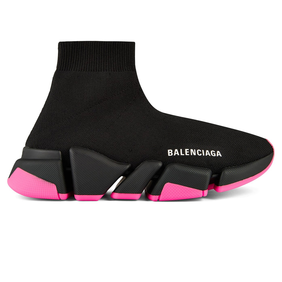 Pink Logointarsia ribbed cottonblend jersey socks  Balenciaga   MATCHESFASHION US