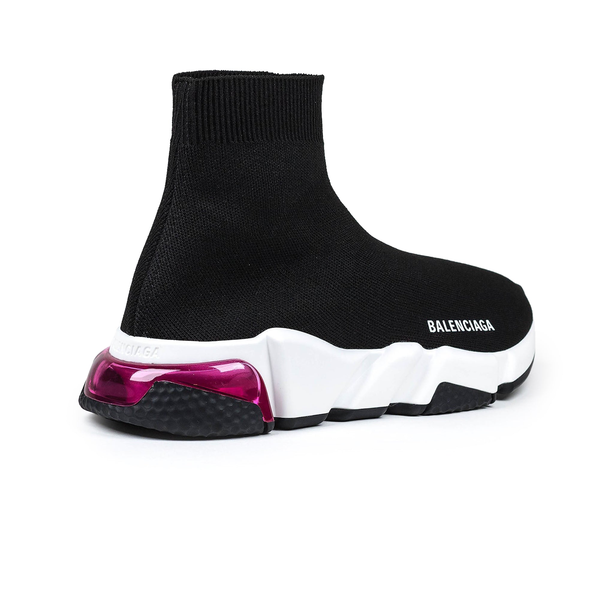 Crepslocker  Balenciaga Speed Knit Sock 20 Black Pink Sneaker  Kapri  Plexikonic Leather Sneakers