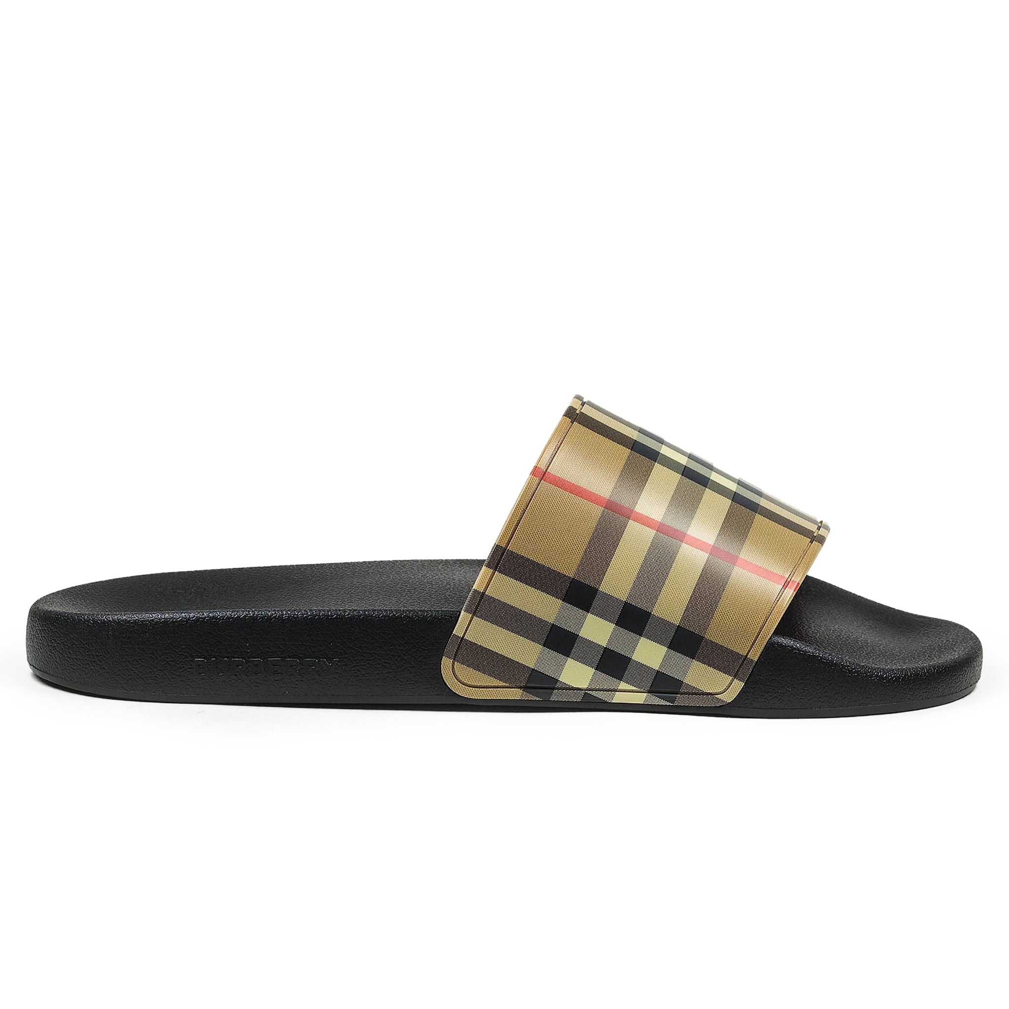 womens burberry slides