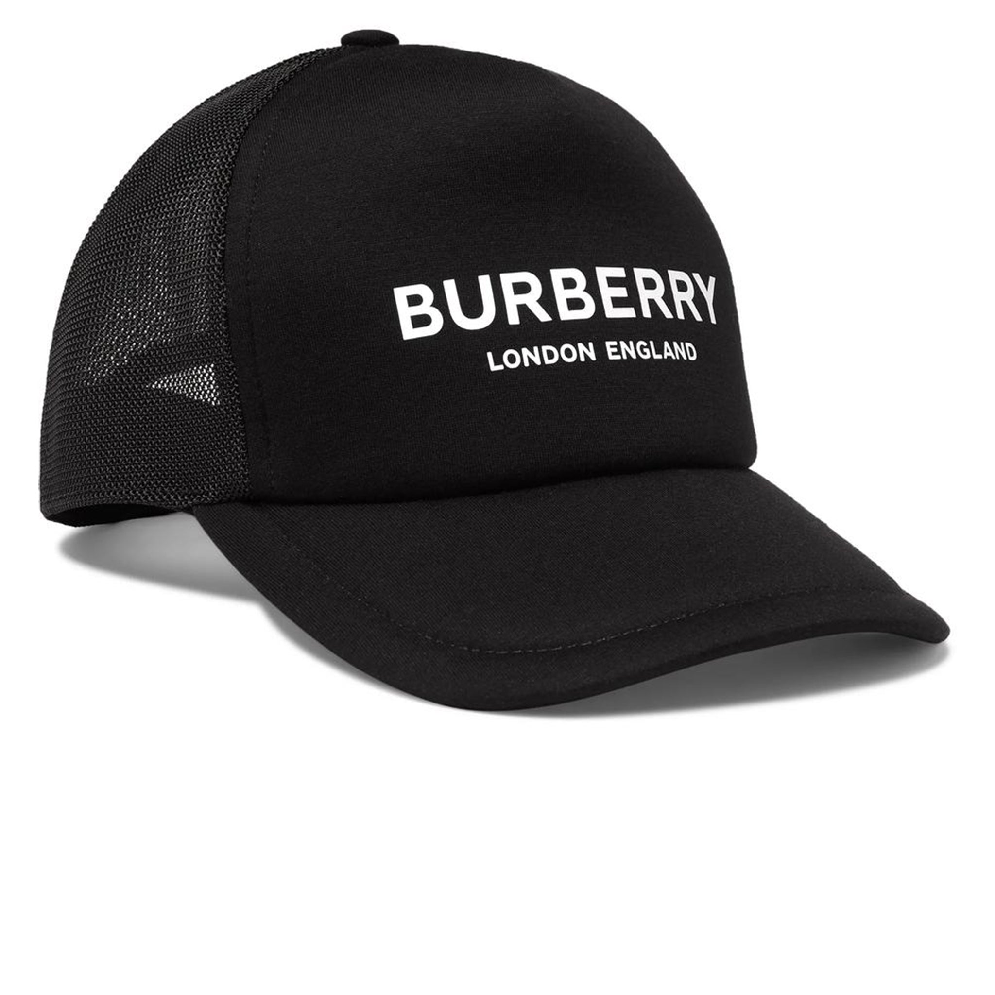 Burberry Logo Mesh Back Black Cap – Crepslocker
