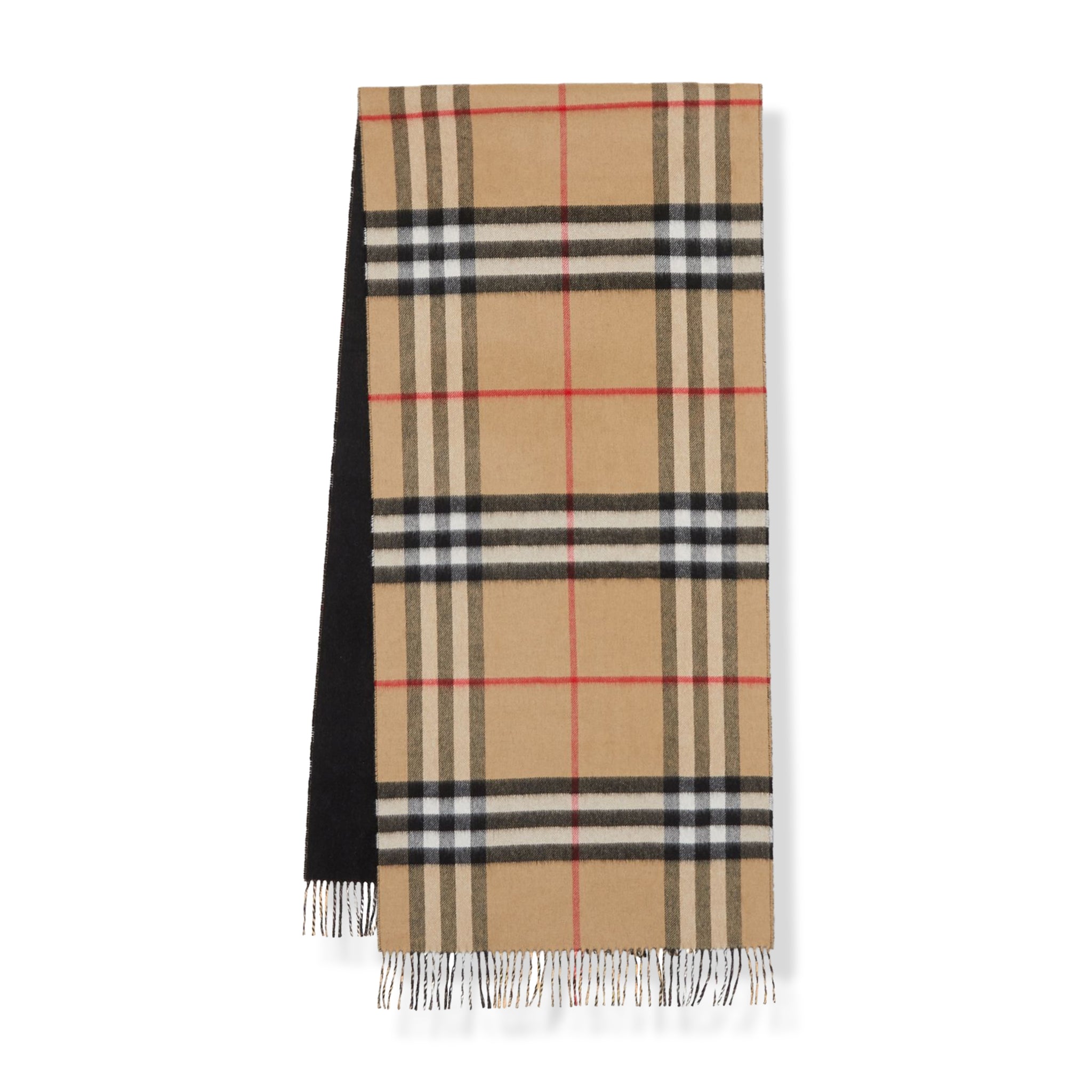 Burberry Check Cashmere Reversible Scarf Hats & Scarves