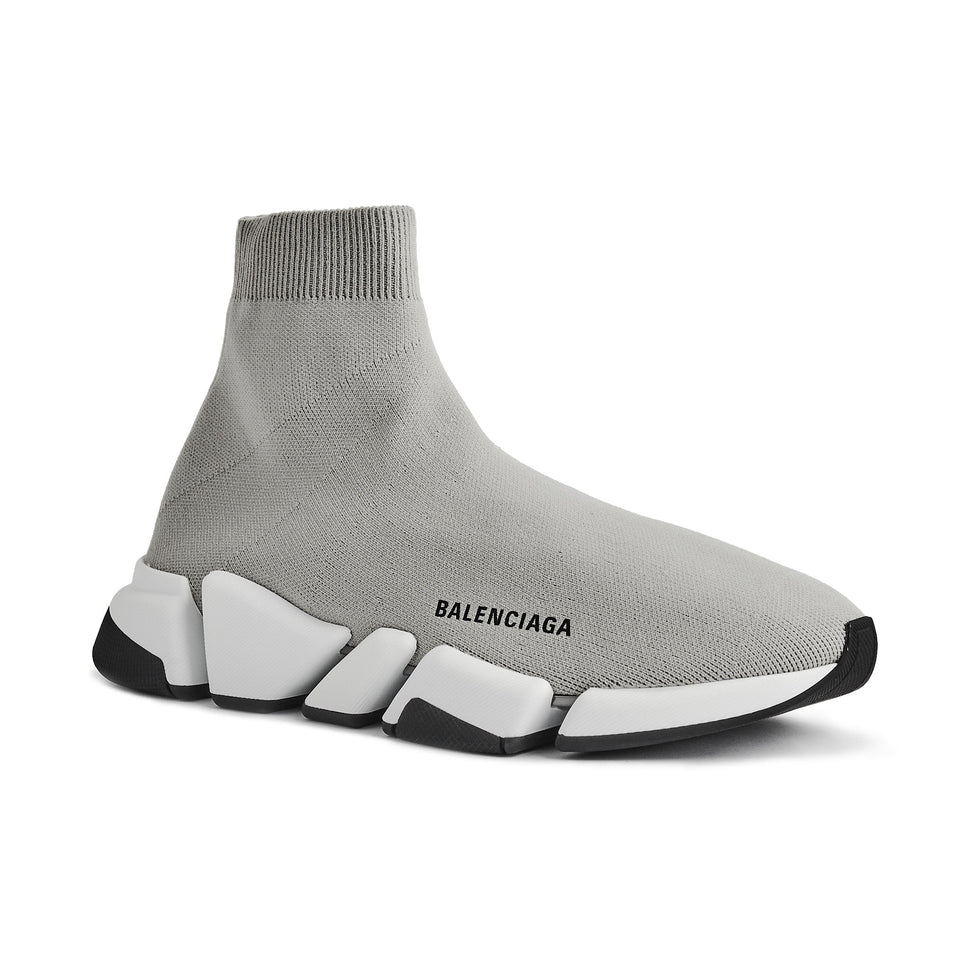 Balenciaga Speed Knit Sock 2.0 Grey Black – Crepslocker