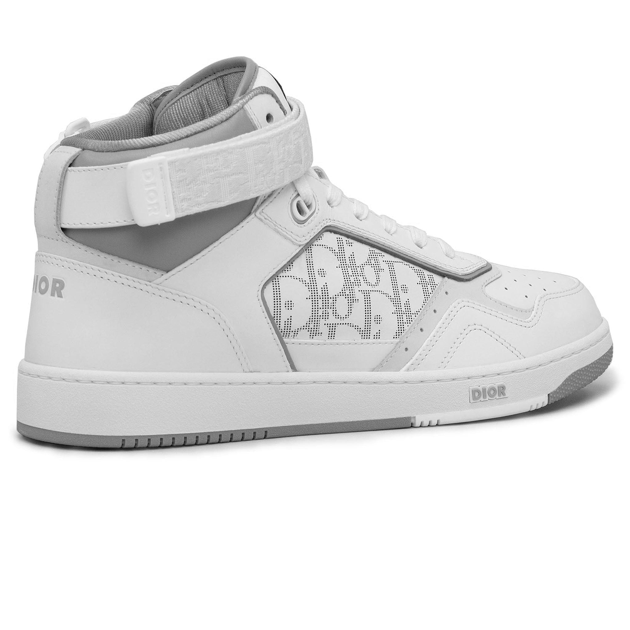 DIOR B23 High-top Sneaker White And Black Dior Oblique Canvas - Size 50 - Men