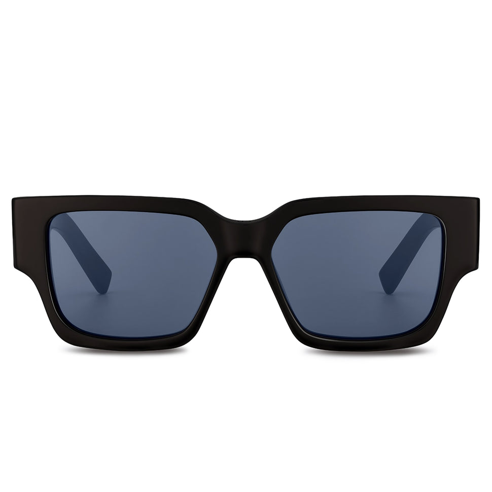 Louis Vuitton LV Monogram Square Sunglasses Black Acetate. Size E