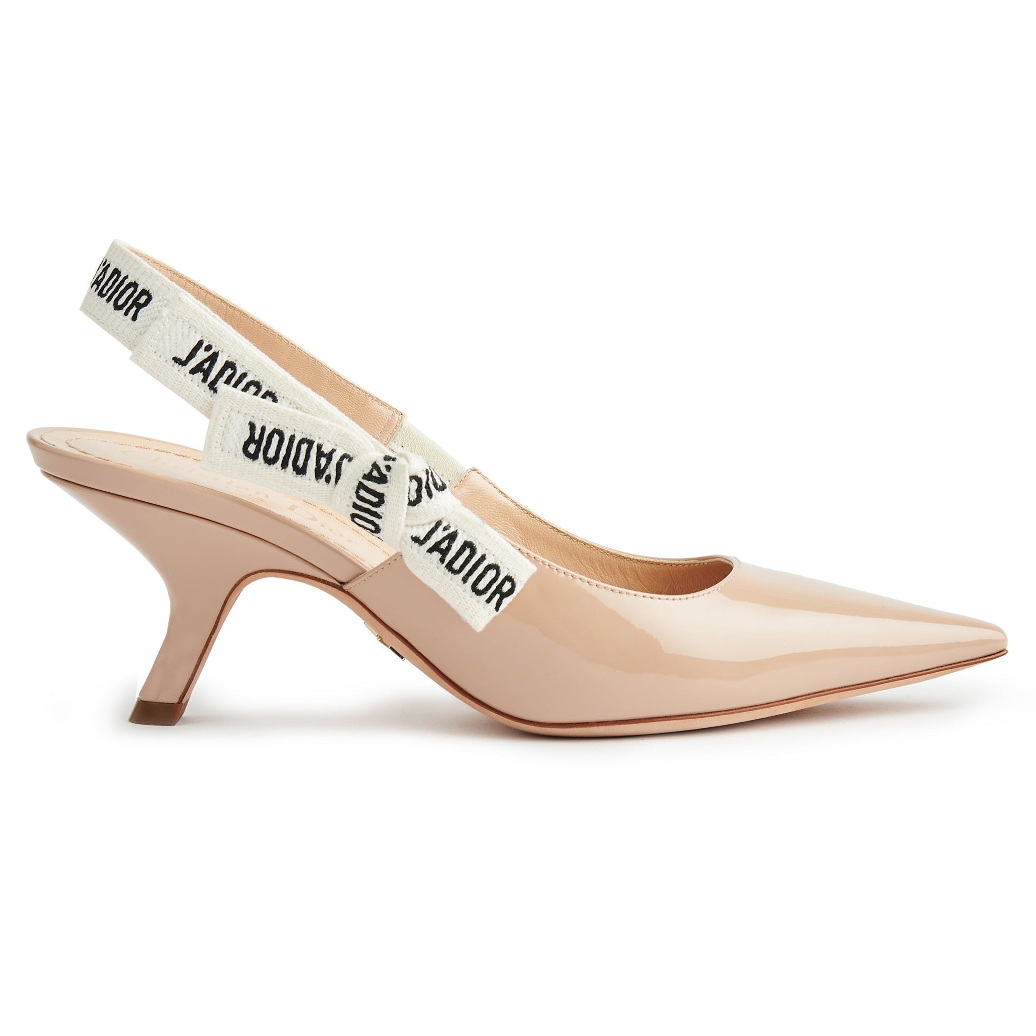 JAdior Slingback Pump Nude Patent Calfskin  DIOR