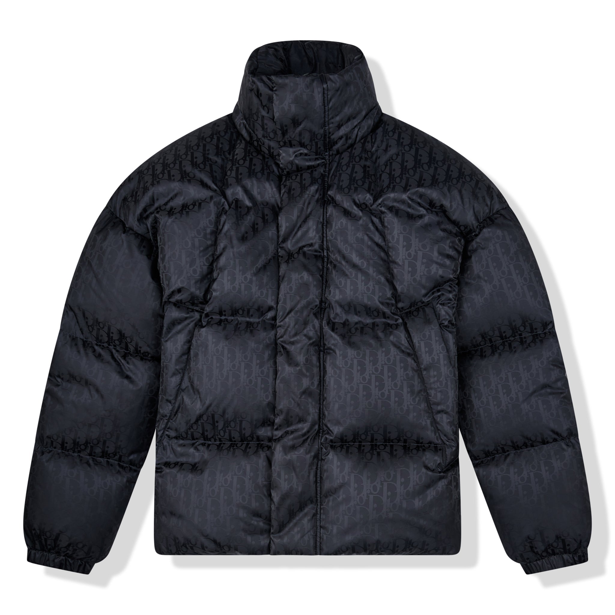 Dior - Dior Oblique Down Jacket Navy Blue Technical Jacquard - Size 48 - Men