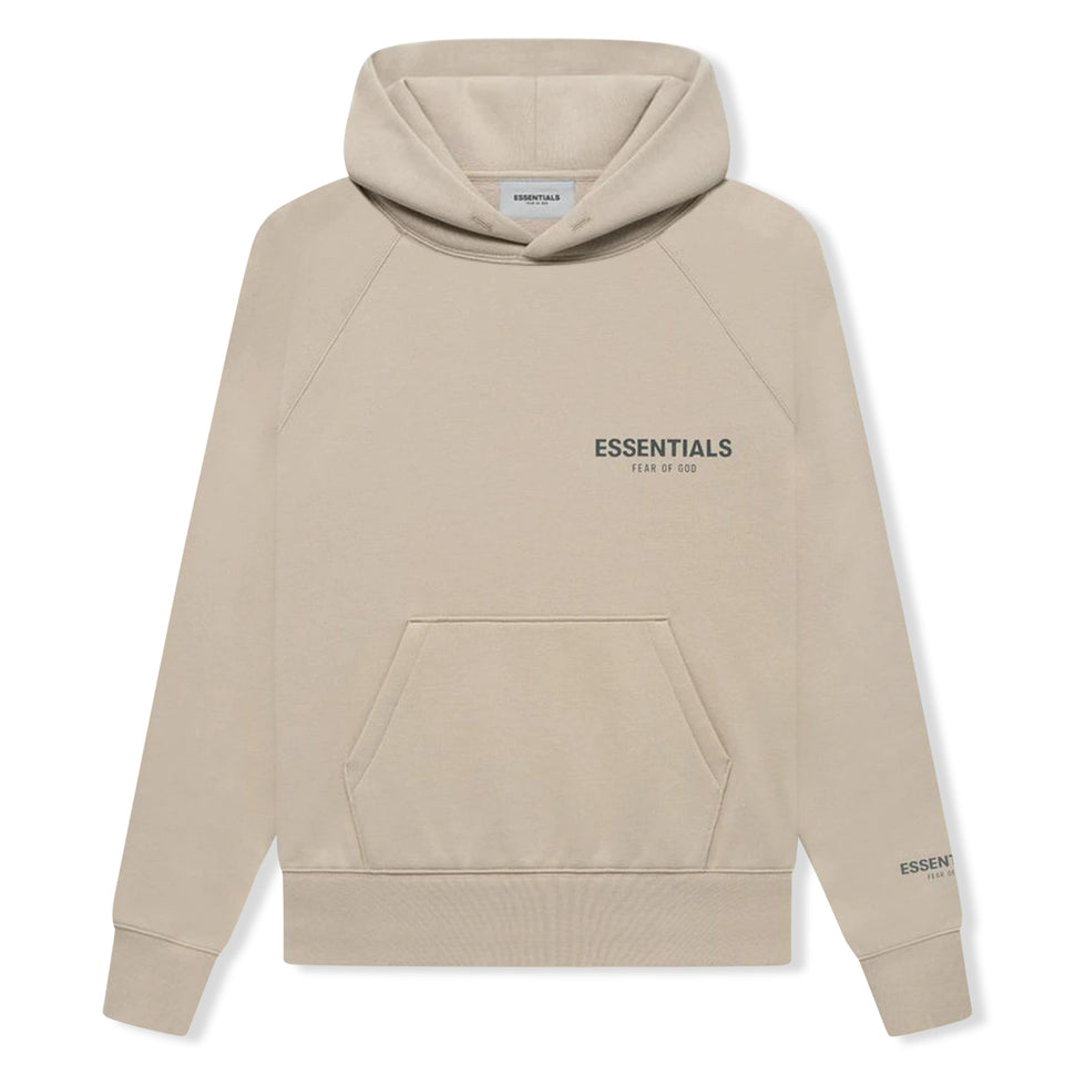 Fear Of God Essentials Core Collection Kids String Tan Hoodie