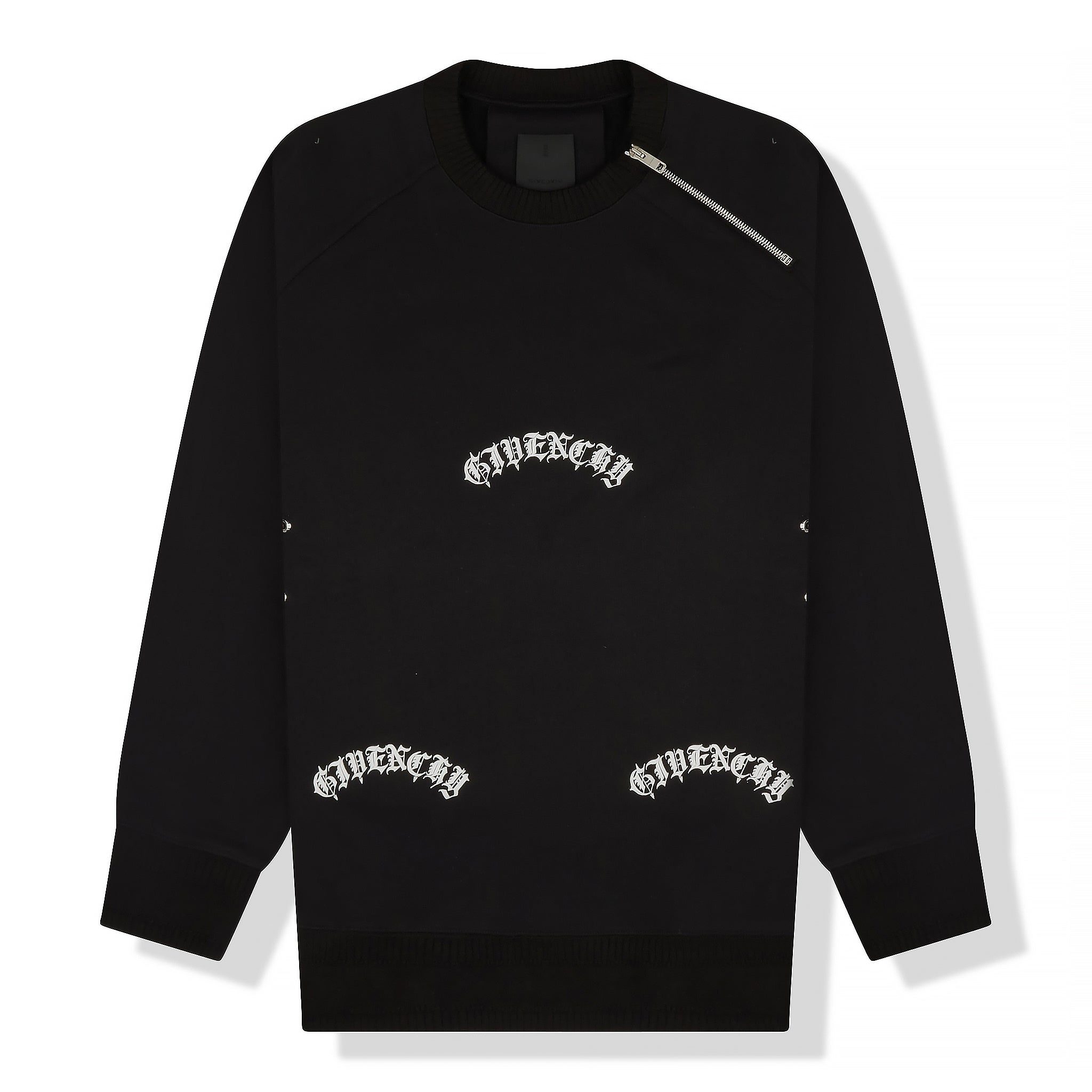 Givenchy Paris Metallic Detail Cotton Sweatshirt | Crepslocker