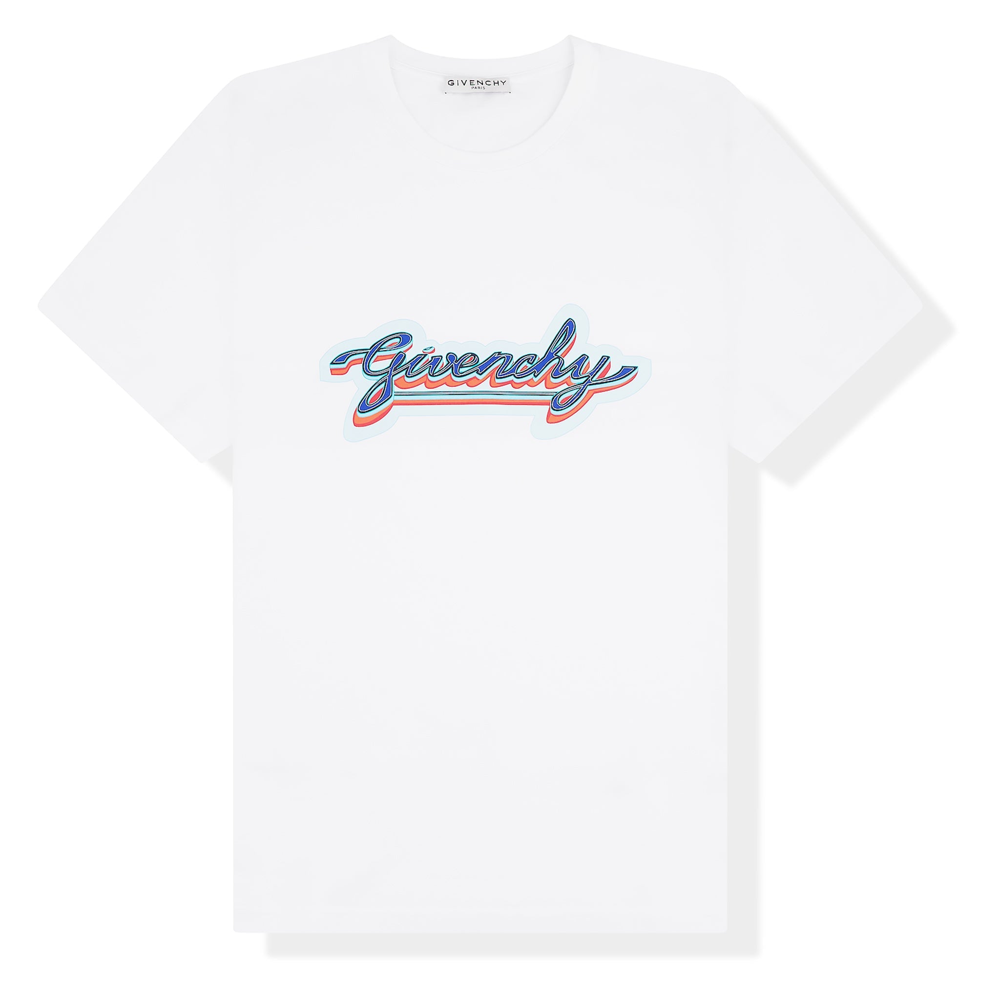 Givenchy Paris Neon Logo White T Shirt – Crepslocker