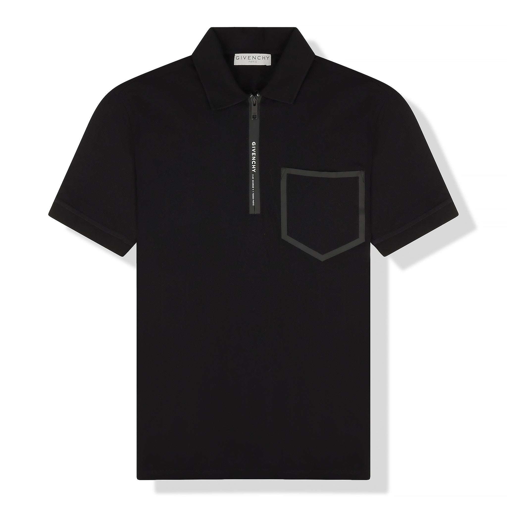 Givenchy Paris Zip Up Black Polo Shirt – Crepslocker